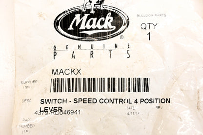 Mack 4379-RD546941 Four Position Speed Control Switch NOS