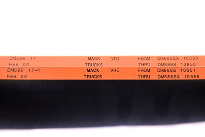 Mack DM686 17, DM686 17-1 DM686Sx10399 -DM686SX10856 VRI Microfiche Lot of 2 NOS