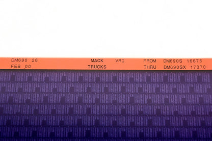 Mack DM690 26 DM690S16675 -DM690SX17370 VRI Microfiche NOS