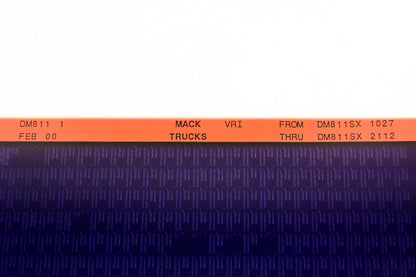 Mack DM811 1 DM611SX1027 - DM811SX2112 VRI Microfiche NOS