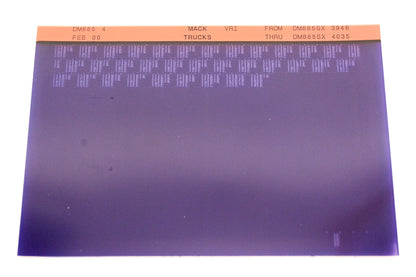 Mack DM885 4 DM885SX3946 - DM885SX4035 VRI Microfiche NOS