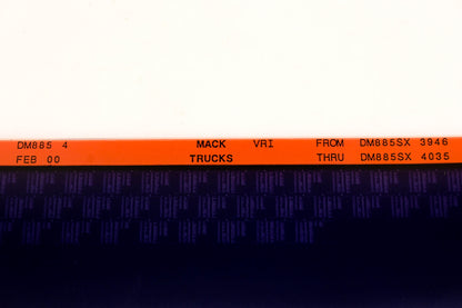 Mack DM885 4 DM885SX3946 - DM885SX4035 VRI Microfiche NOS