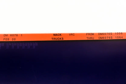 Mack DM6076 1 DM6076S1006 - DM6076S1064 VRI Microfiche NOS