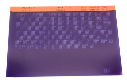 Mack DMM685S 1 DMM685S1002 -DMM685S3271 VRI Microfiche NOS