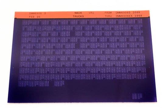 Mack DMM6906 3 DMM6906S2089 - DMM6906EX2968 VRI Microfiche NOS