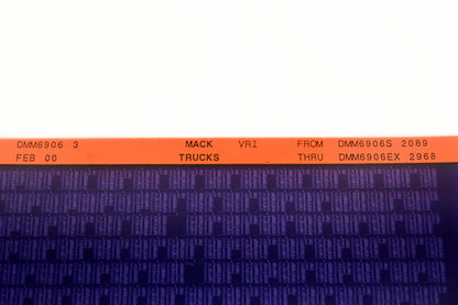 Mack DMM6906 3 DMM6906S2089 - DMM6906EX2968 VRI Microfiche NOS