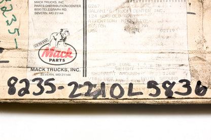 Mack 8235-2210L5836 Rockwell Camshaft NOS