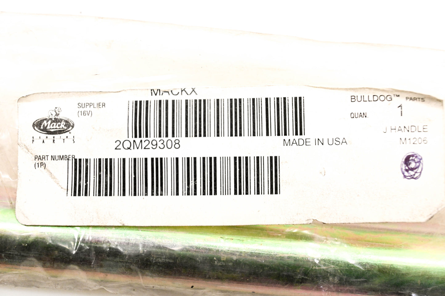Mack 2QM29308 Cab Tilt Handle NOS