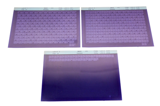 Mack LE613 1, LE613 2, LE613 3 LE6131001 -LE6134998 VRI Microfiche Lot of 3 NOS