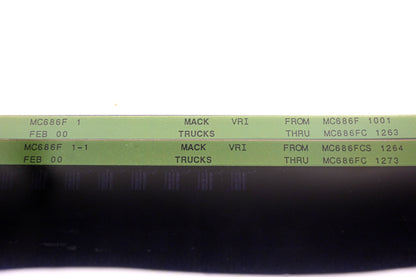 Mack MC686F 1, MC686F 1-1 MC686F1001 - MC686FC1273 VRI Microfiche Lot of 2 NOS
