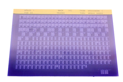 Mack MR600 1 MR600BOOK1 - MR60099993 VRI Microfiche NOS