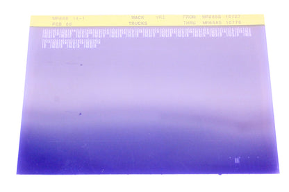 Mack MR688 14-1 MR688S10727 - MR688S10778 VRI Microfiche NOS