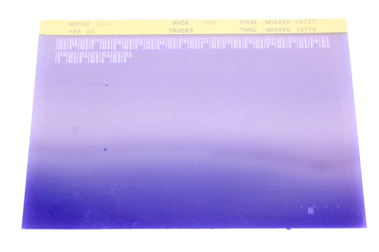 Mack MR688 14-1 MR688S10727 - MR688S10778 VRI Microfiche NOS