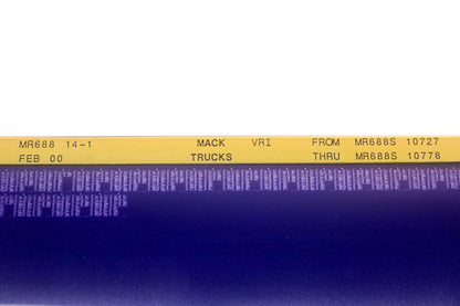 Mack MR688 14-1 MR688S10727 - MR688S10778 VRI Microfiche NOS