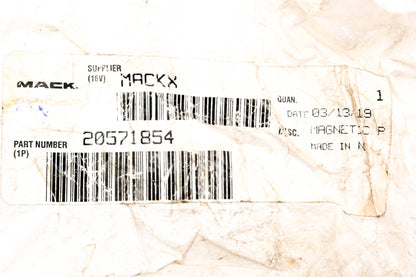 Mack 20571854 Magnetic Drain Plug NOS