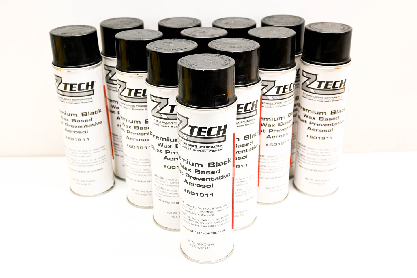 Z-Tech ZPG-20060B, 022615 #601911 Black Wax Based Rust Preventative Aerosol Case NOS