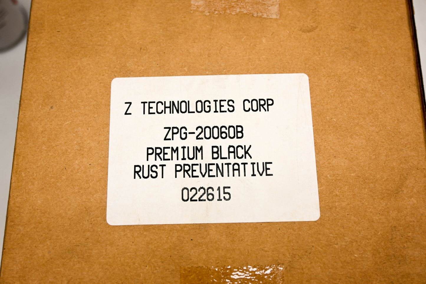 Z-Tech ZPG-20060B, 022615 #601911 Black Wax Based Rust Preventative Aerosol Case NOS
