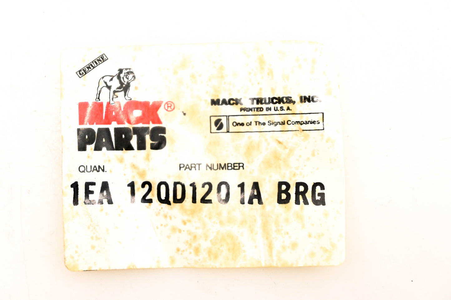 Mack 12QD1201A Thrust Bearing NOS