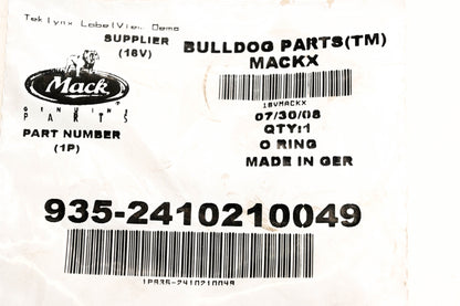 Mack 935-2410210049 O-Ring NOS