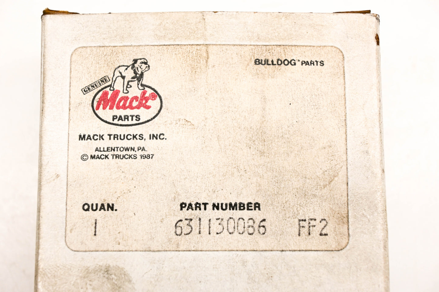 Mack 631130086 Alternator Relay NOS