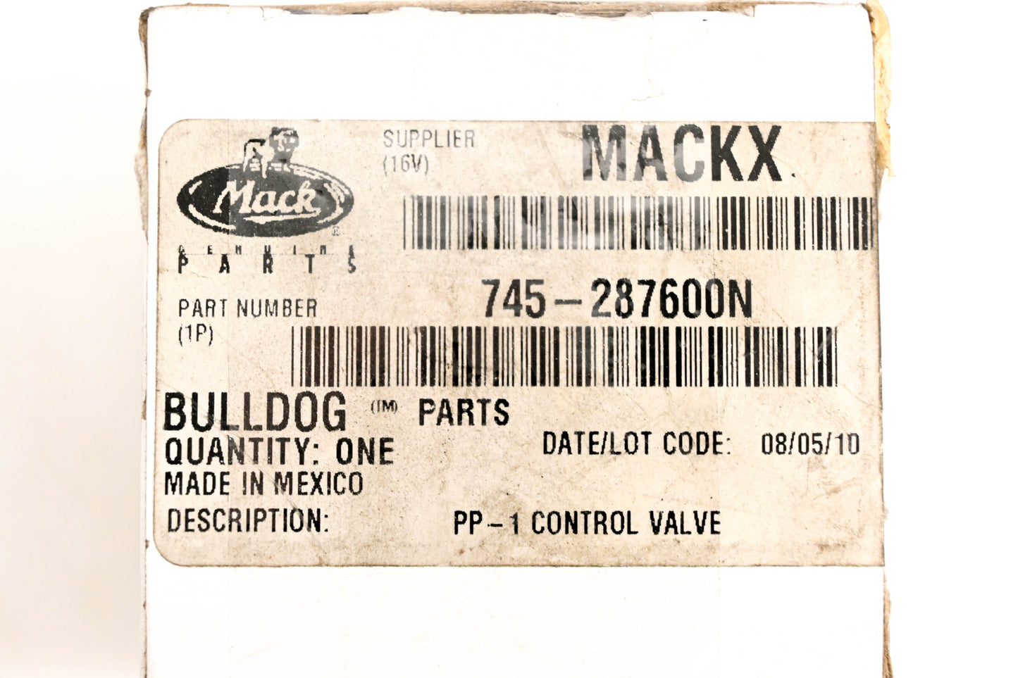 Mack 745-287600N, T-240283-E Bendix Control Valve NOS