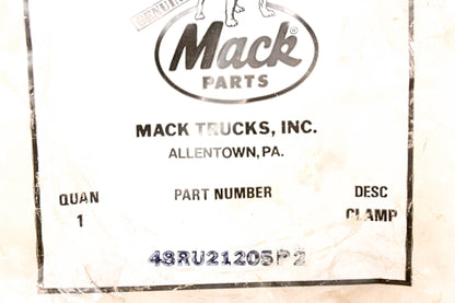 Mack 48RU21205P2 Clamp NOS