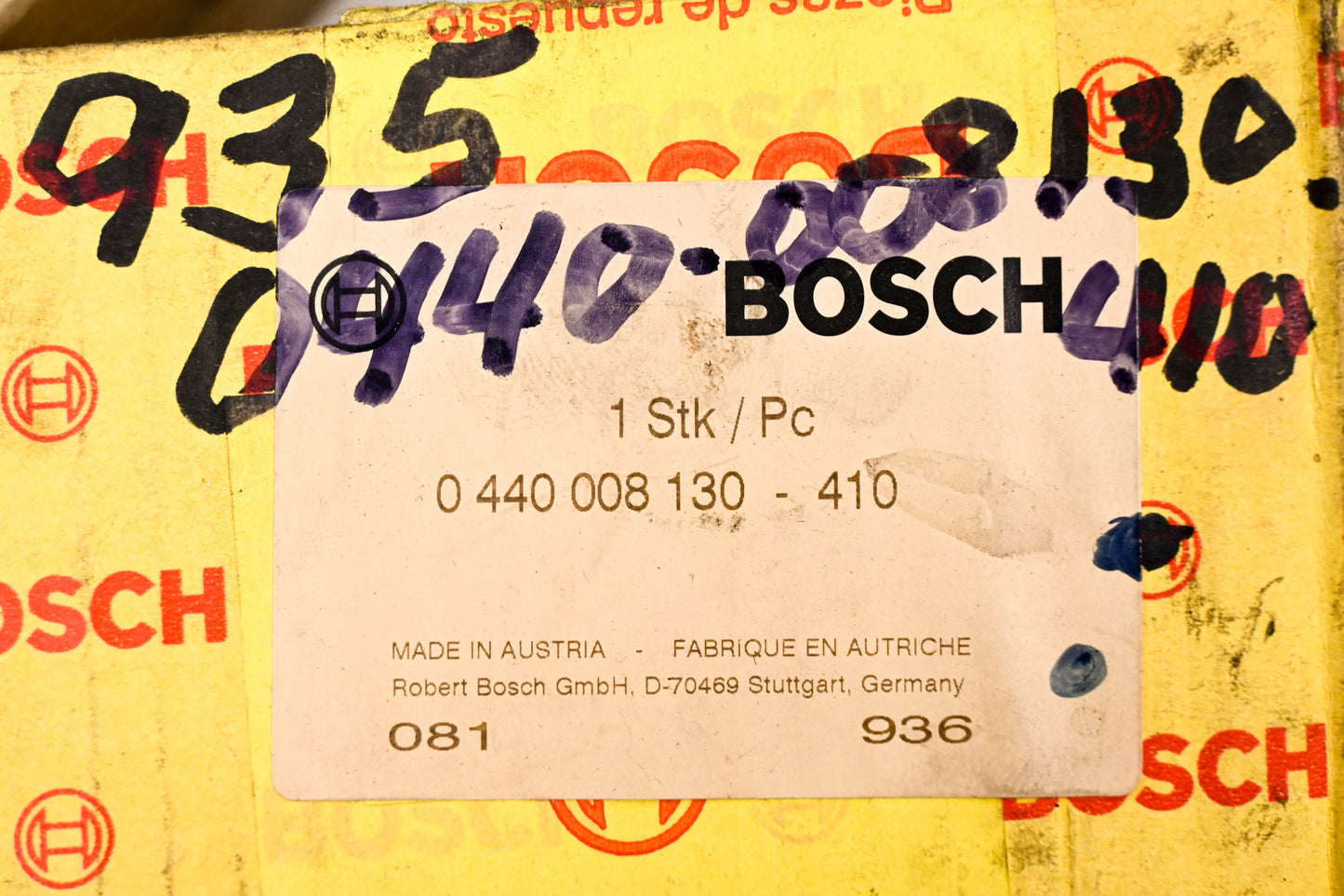Bosch 0440008130, 935-0440008130 Fuel Pump NOS