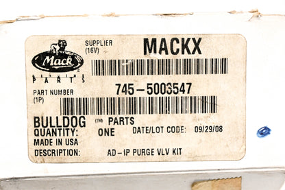 Mack 745-5003547, 5003547 Bendix AD-IP Purge Valve NOS