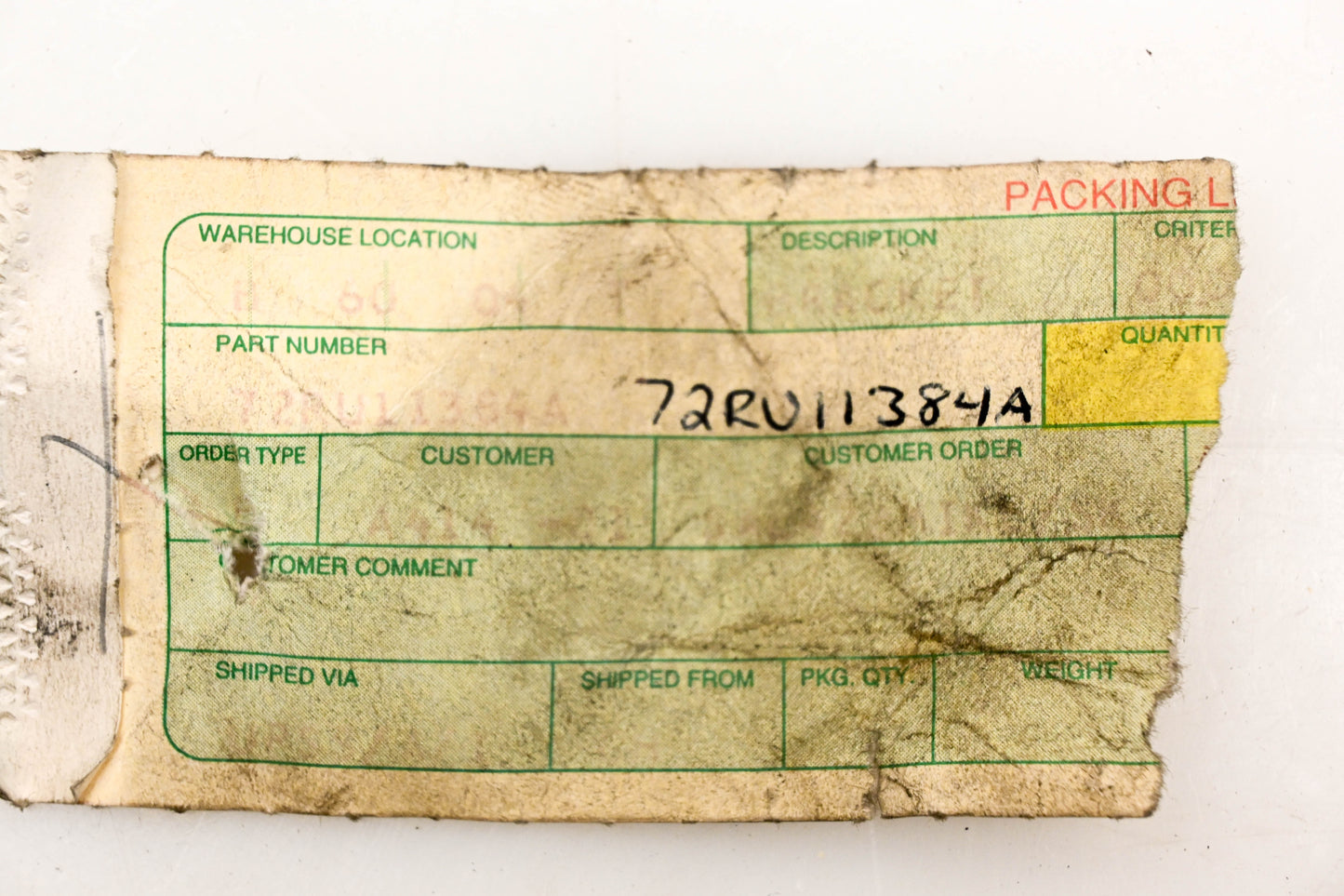 Mack 72RU11384A Bracket NOS