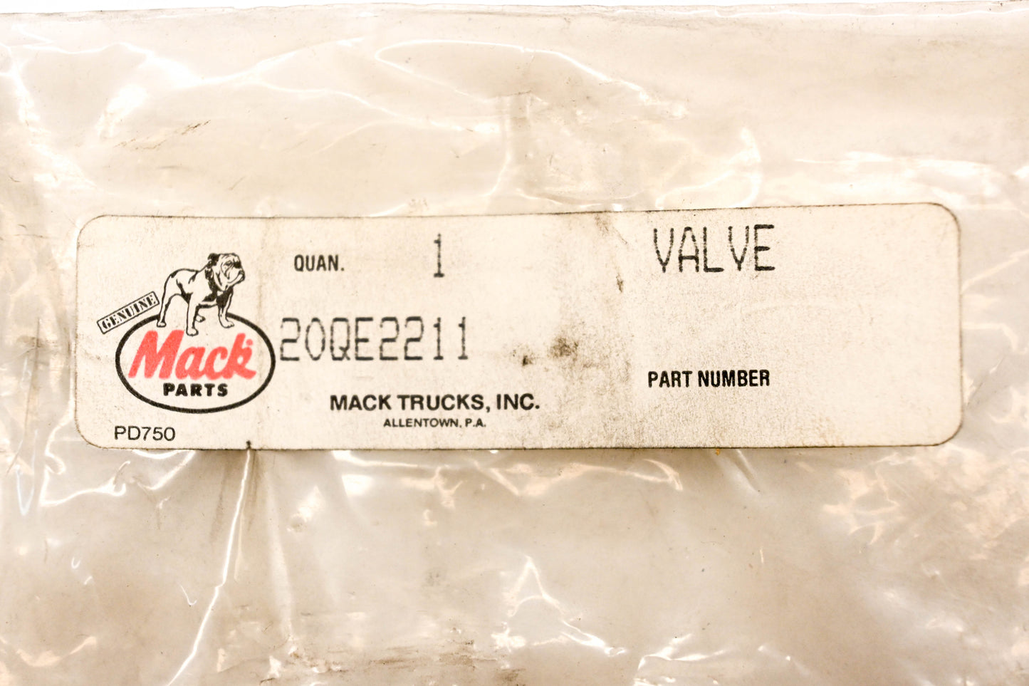 Mack 20QE2211 Control Valve NOS