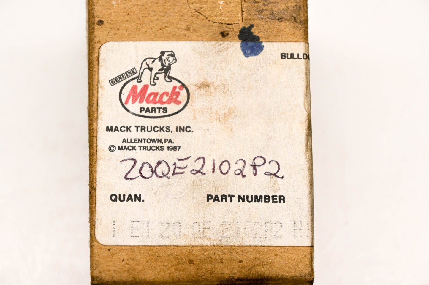 Mack 20QE2102P2, 281262 SV-1 Control Valve NOS