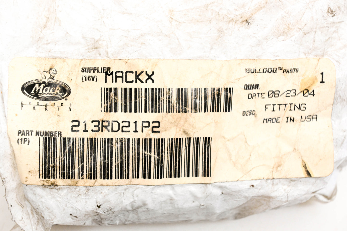 Mack 213RD21P2 Fitting NOS