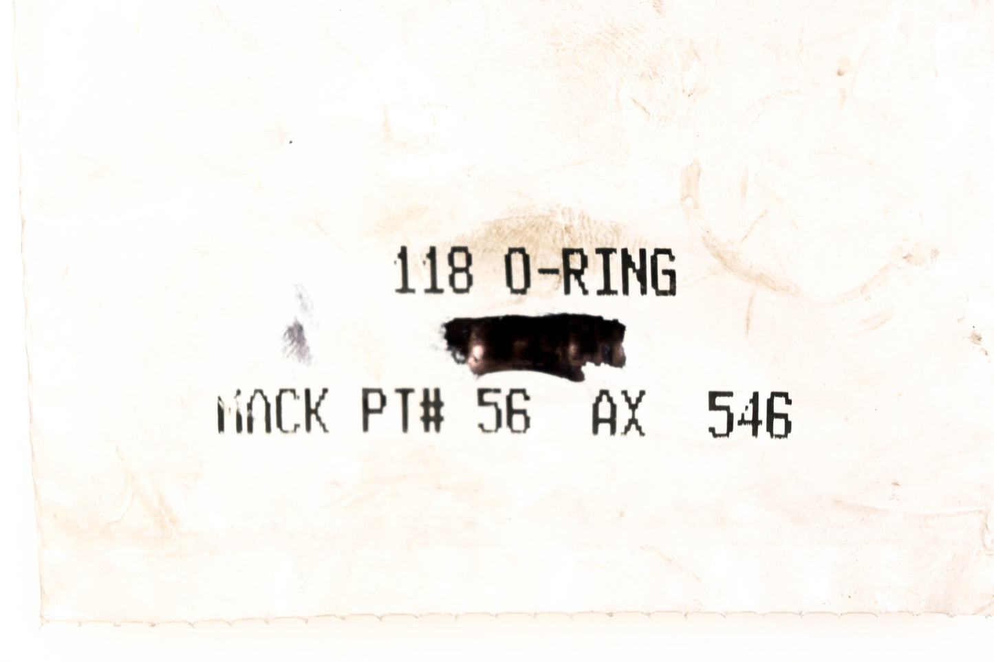 Mack 56AX546 #118 O-Ring NOS