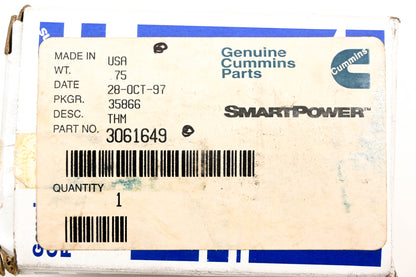 Cummins 3061649 Thermostat NOS