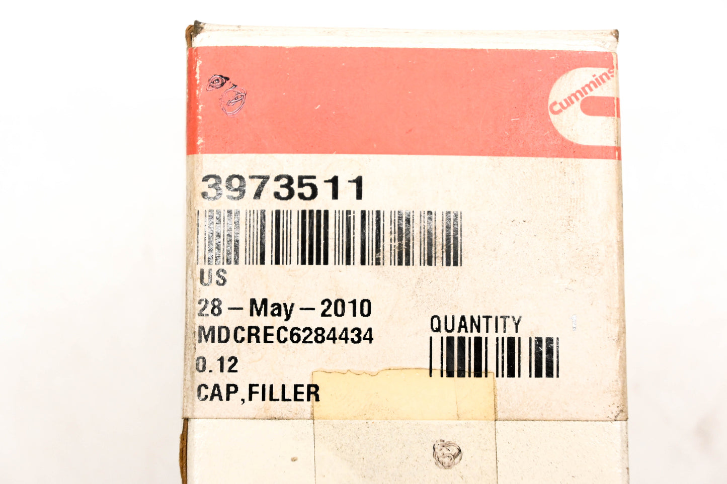 Cummins 3973511 Oil Cap NOS