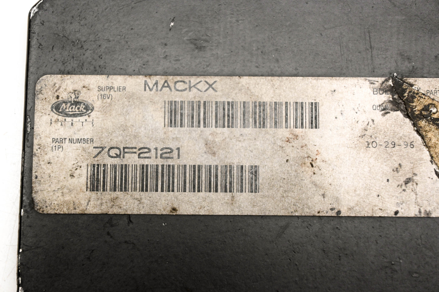 Mack 7QF2121 Bracket Plate NOS