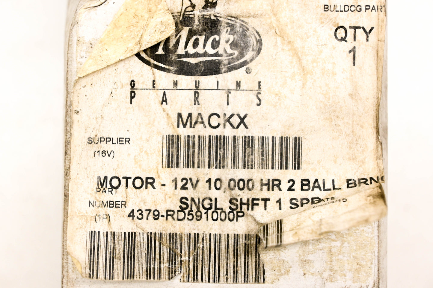 Mack 4379-RD591000P, RD-5-9100-0P Red Dot Blower Motor NOS