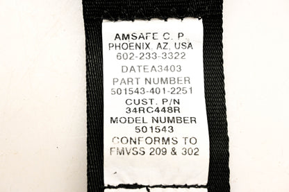 Mack 34RC448R, 501543-401-2251 Amsafe Safety Belt NOS