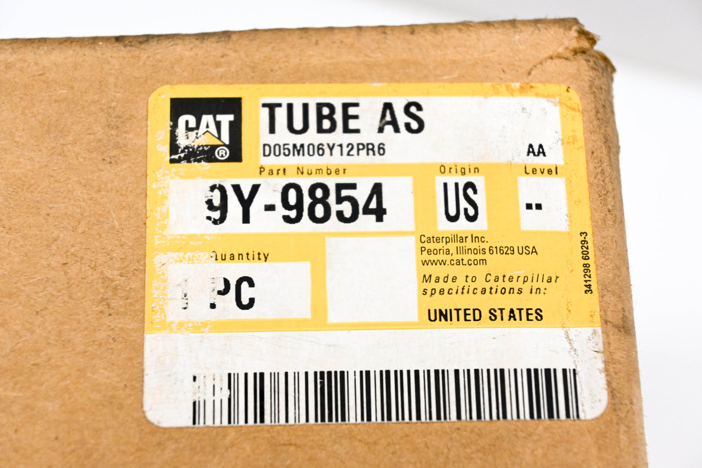 Caterpillar 9Y-9854 Rear Sump Oil Pickup Tube NOS