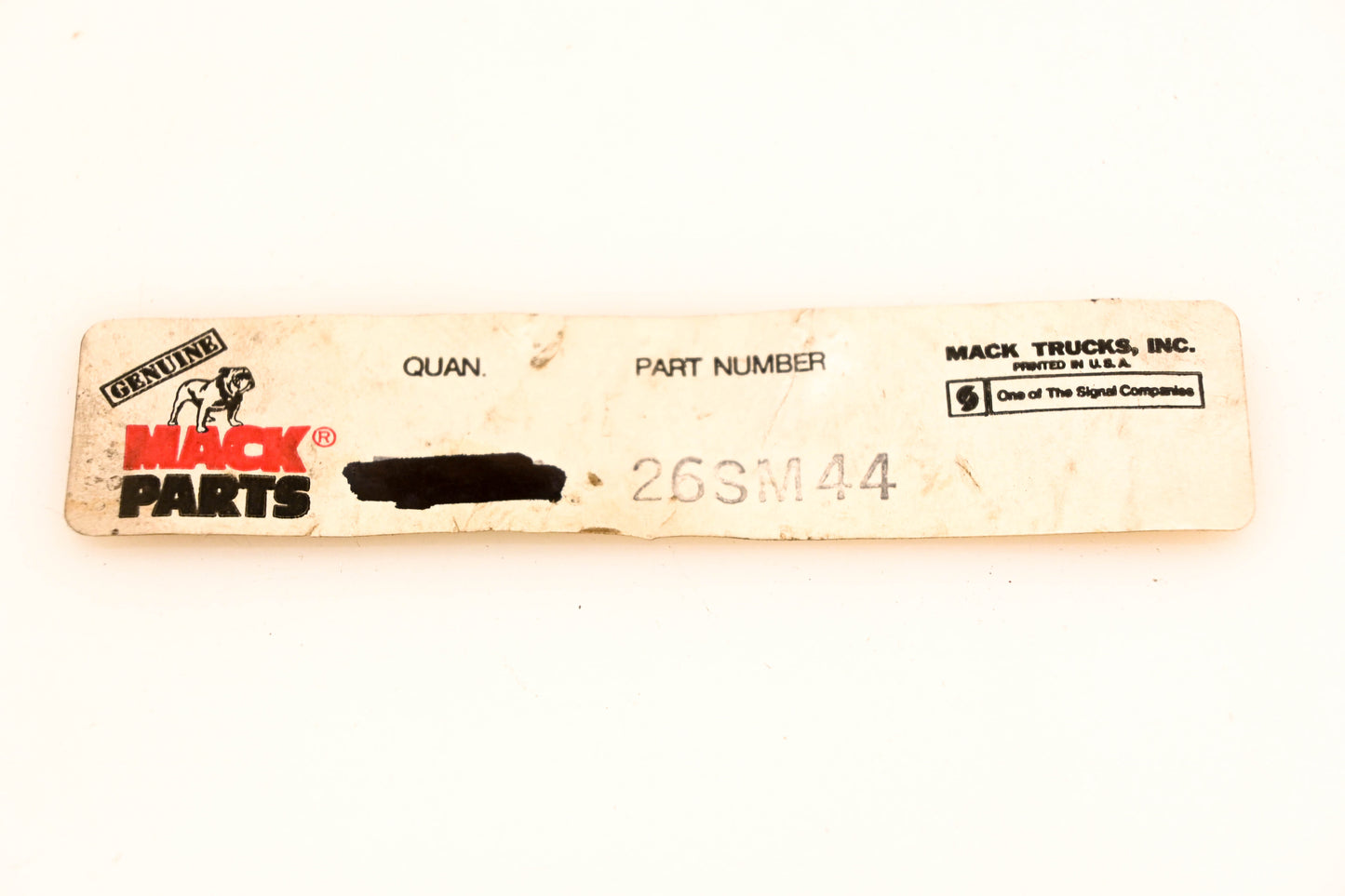 Mack 26SM44 Bolts Qty 2 NOS