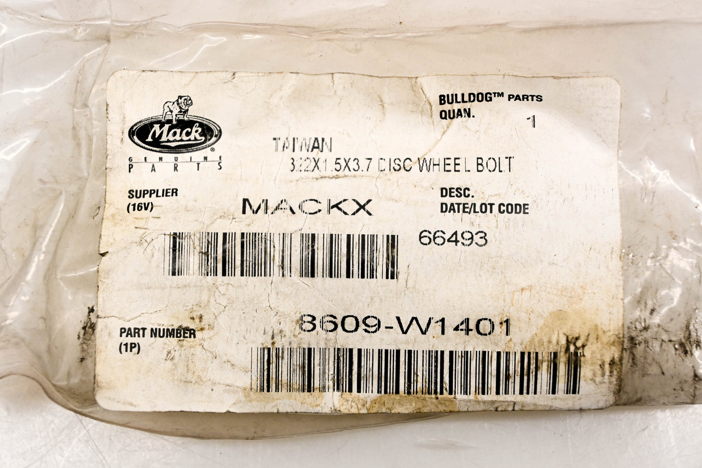 Mack 8609-W1401 Wheel Stud