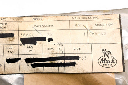 Mack 366SL28 Spring NOS