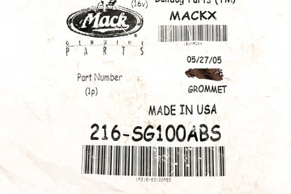 Mack 216-SG100ABS Screened Grommet NOS