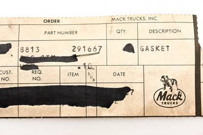 Mack 8813-291667 Gasket NOS
