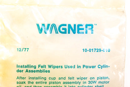 Wagner 10-01729-010 Power Cylinder Felt Wiper Strip NOS