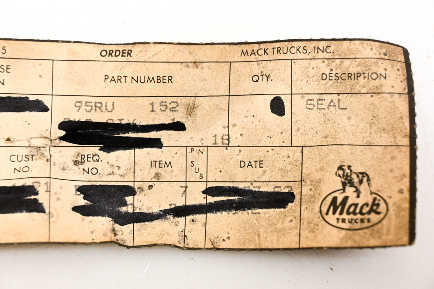 Mack 95RU152 Seal NOS