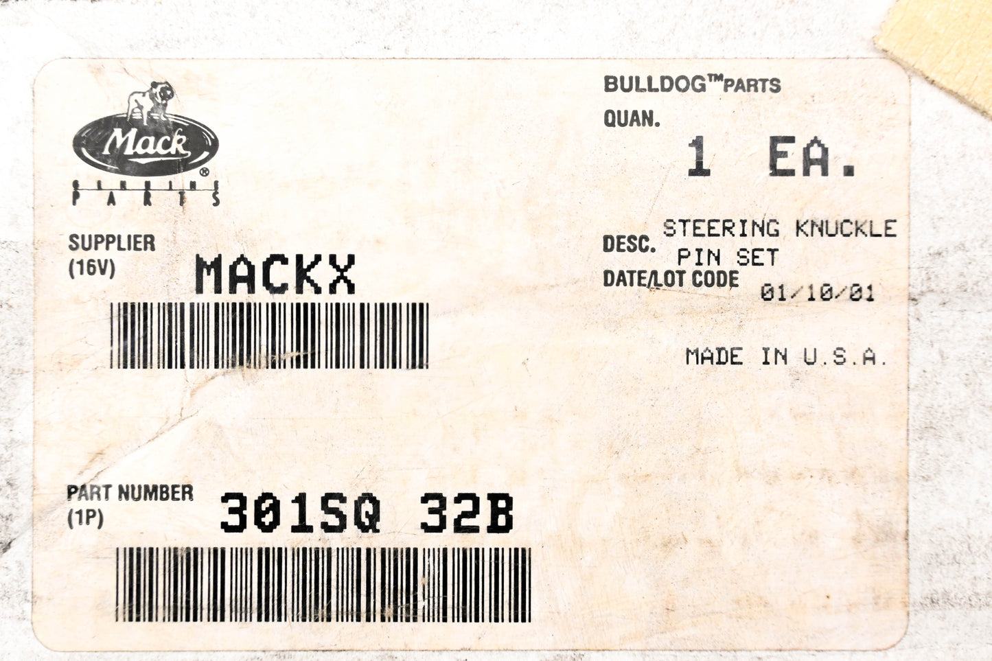 Mack 301SQ32B King Pin NOS