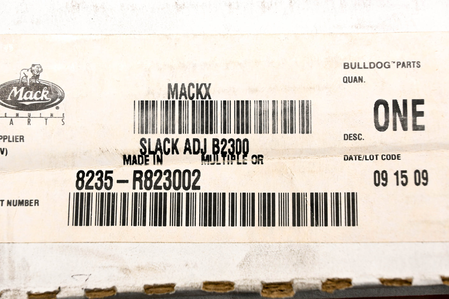 Mack 8235-R823002, R823002 Meritor Slack Adjuster NOS