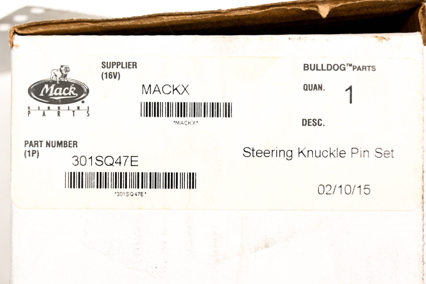 Mack 301SQ47E Steering Knuckle King Pin Kit NOS