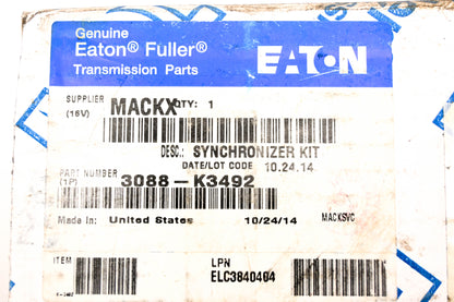 Mack 3088-K3492 Eaton Fuller Synchronizer NOS